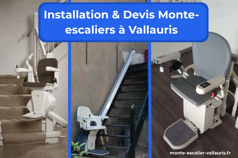 Monte-escalier installé dans une maison à Vallauris - Solution mobilité seniors